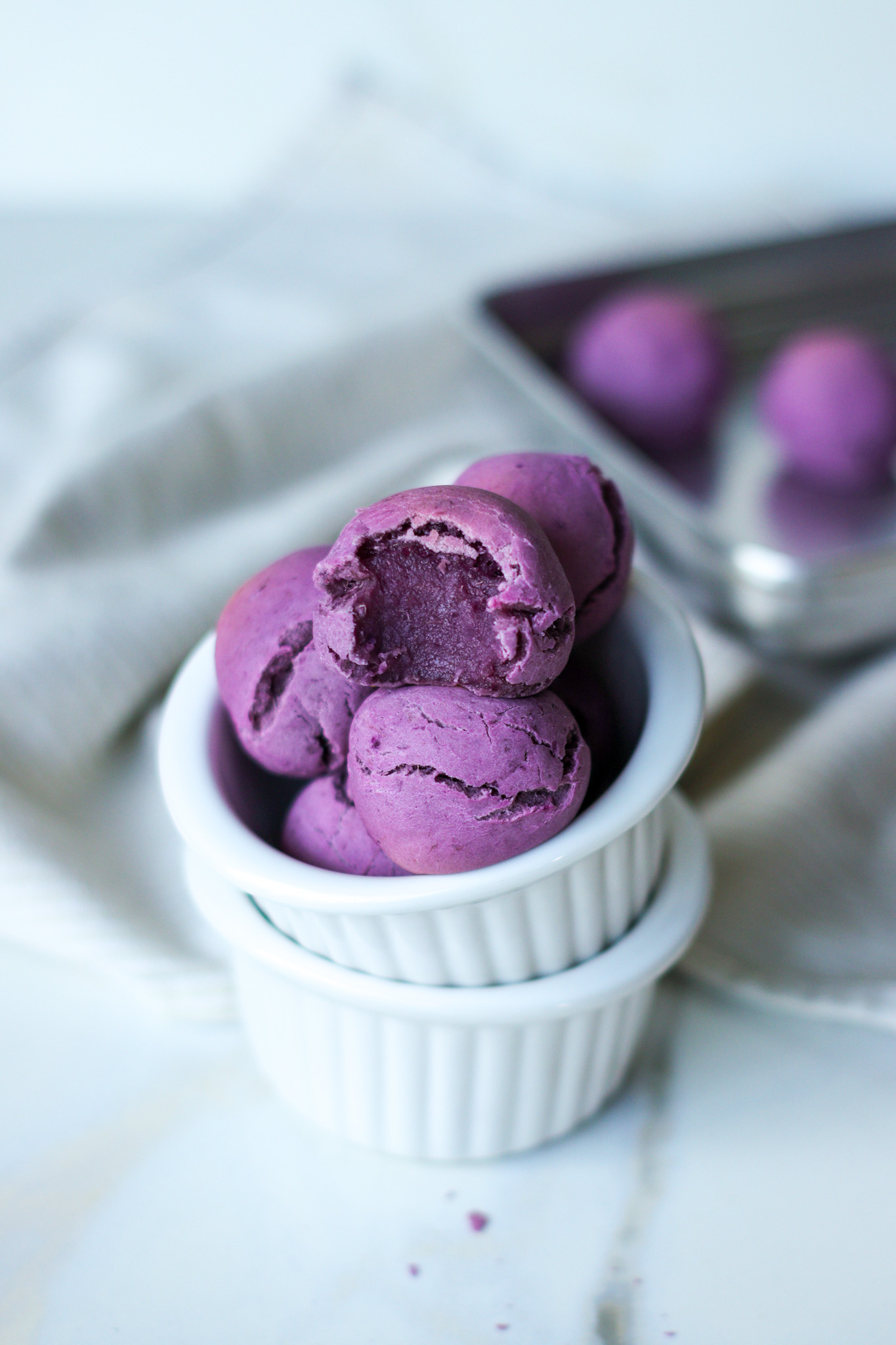 pão de queijo roxo