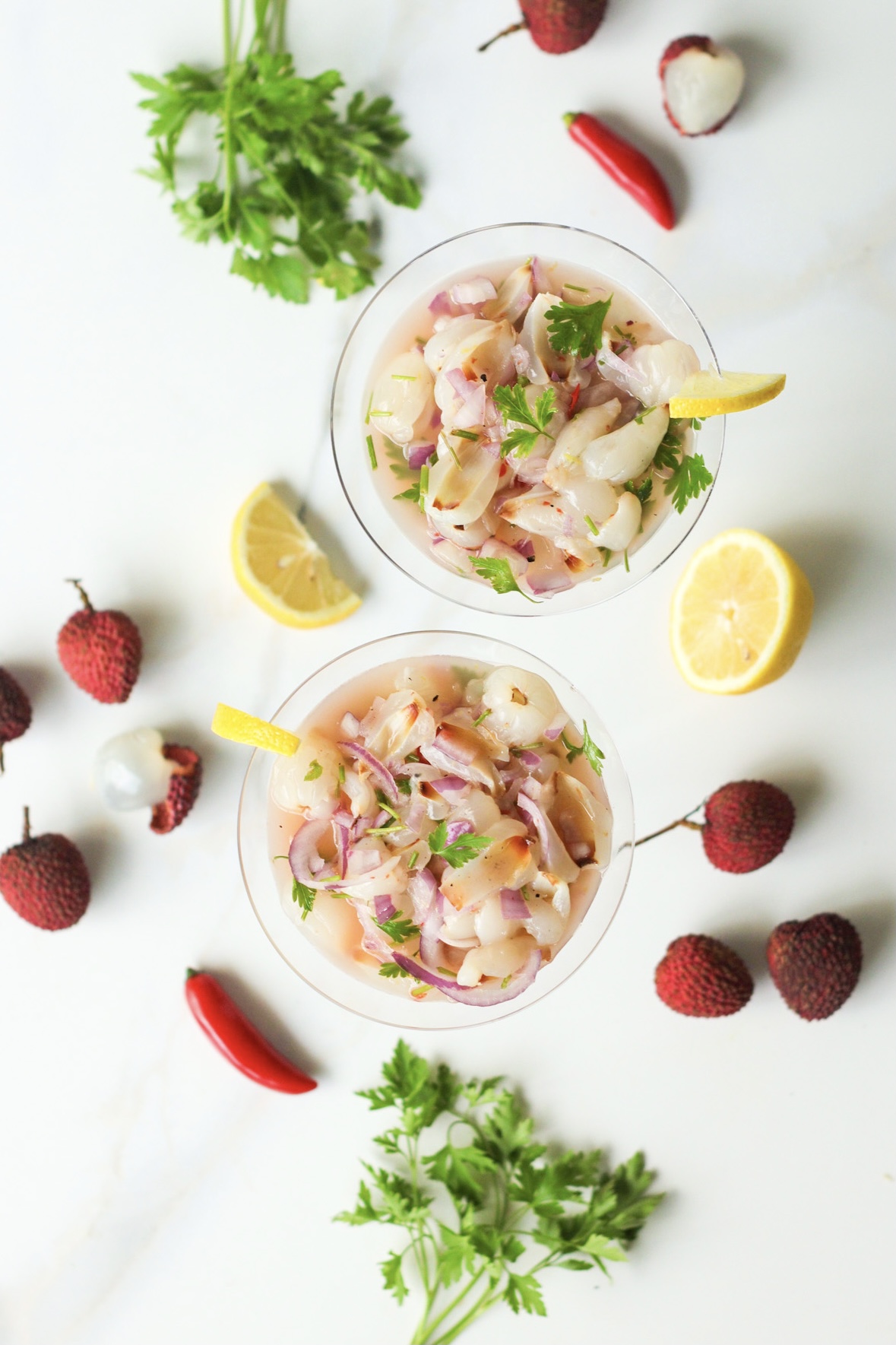 ceviche de lichia