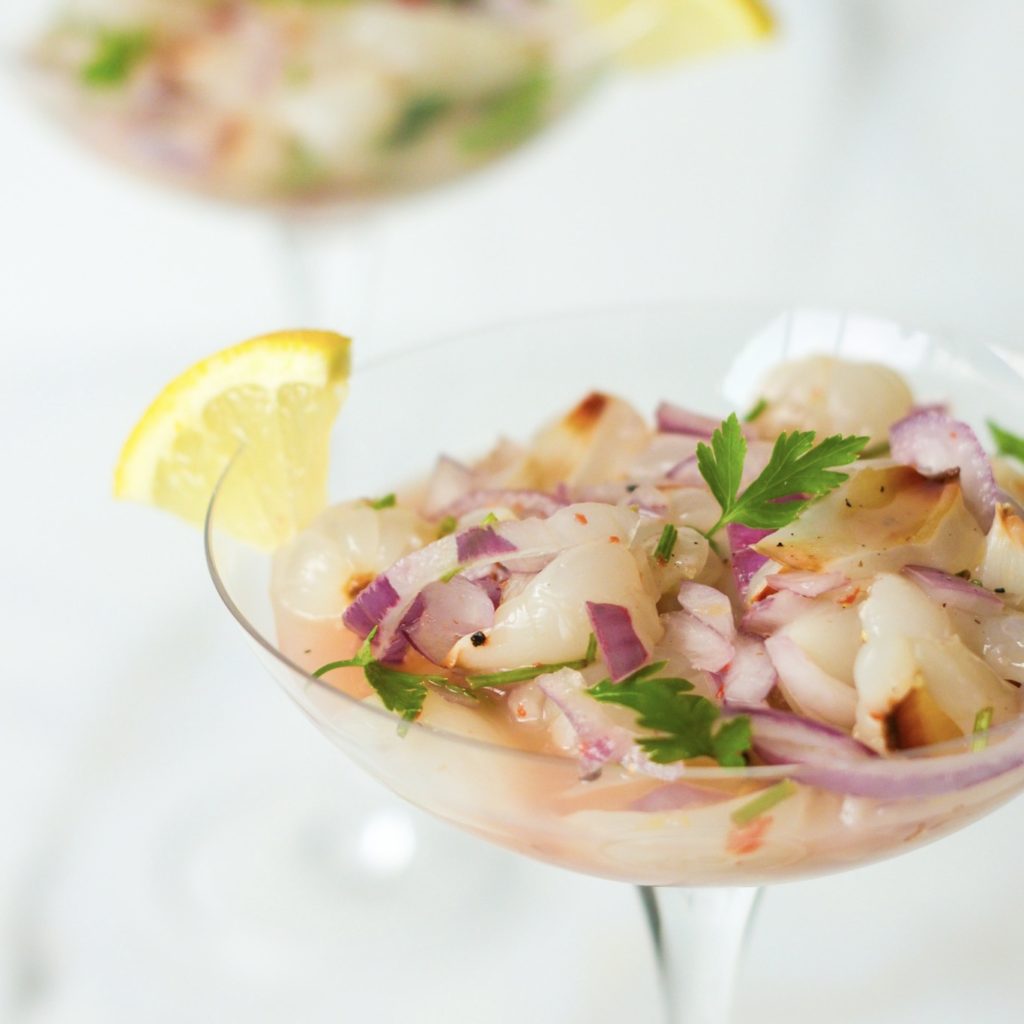 ceviche de lichia