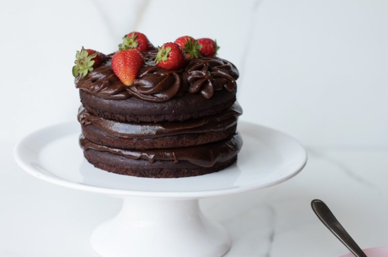 Naked Cake de Chocolate Vegano