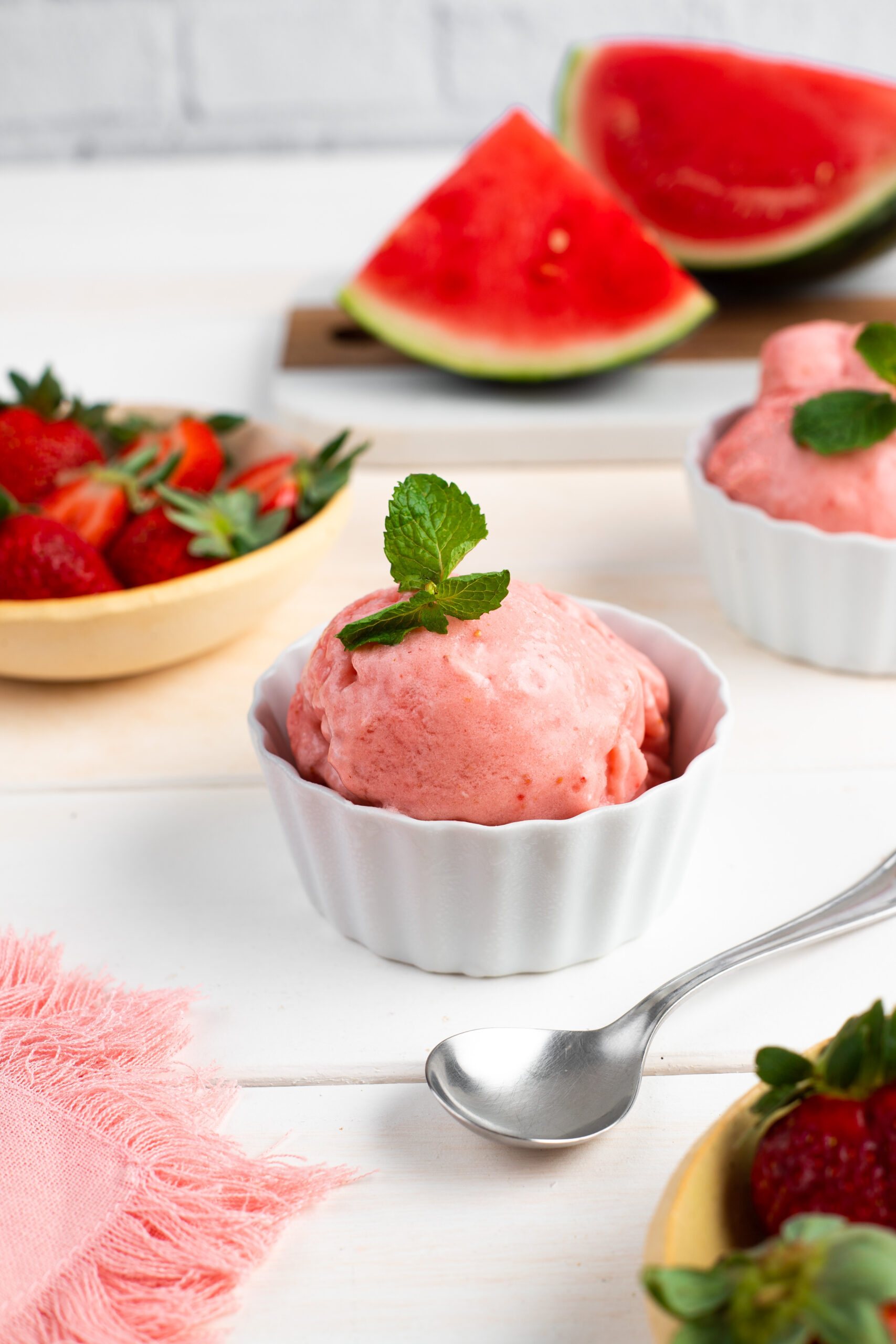 Sorbet de Melancia com Morango