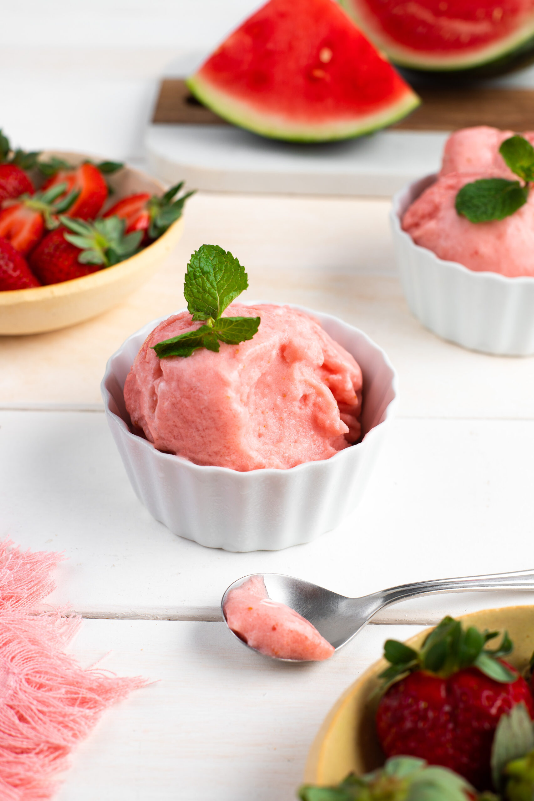 Sorbet de Melancia com Morango