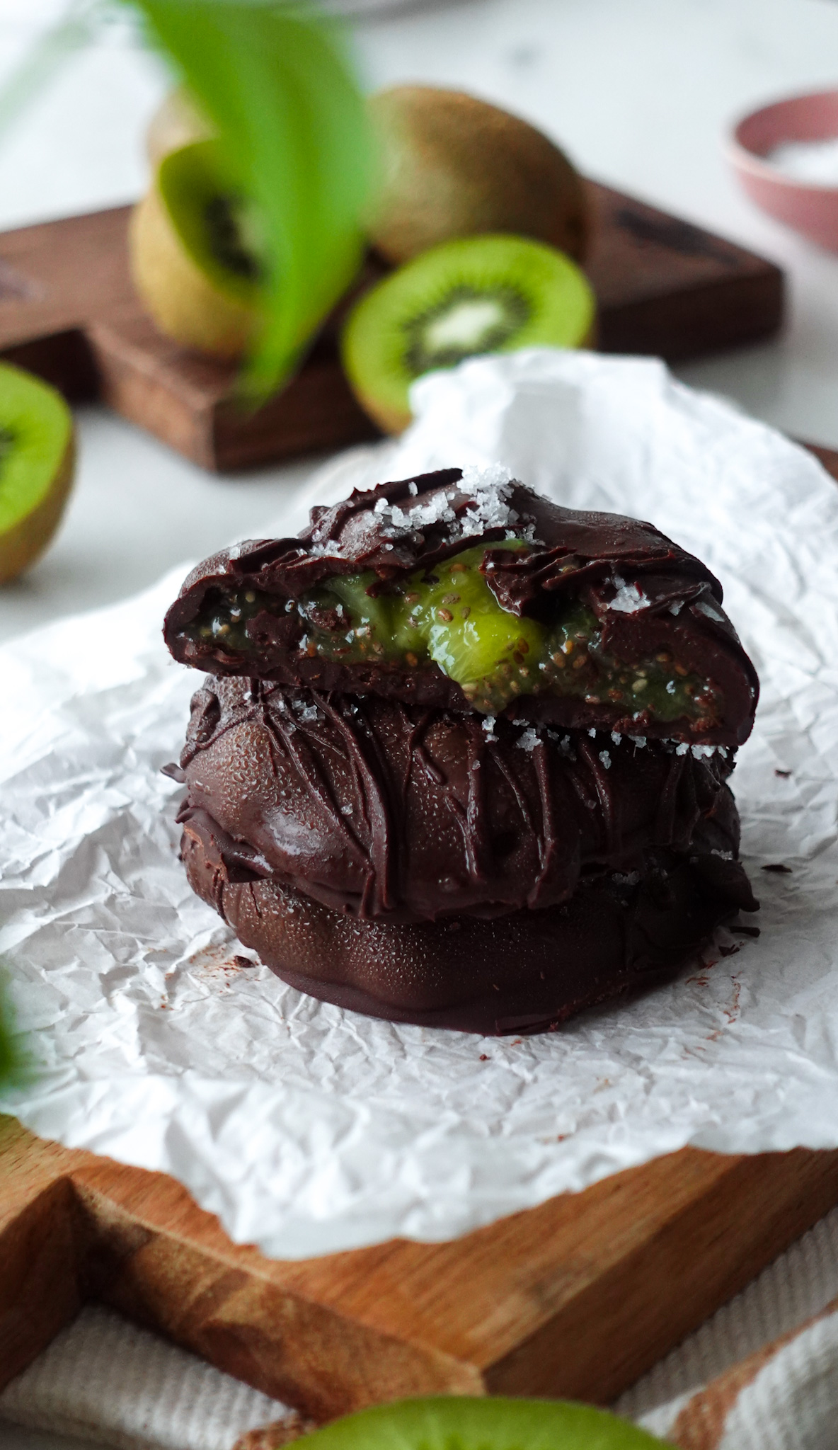 Bombom de Kiwi vegano