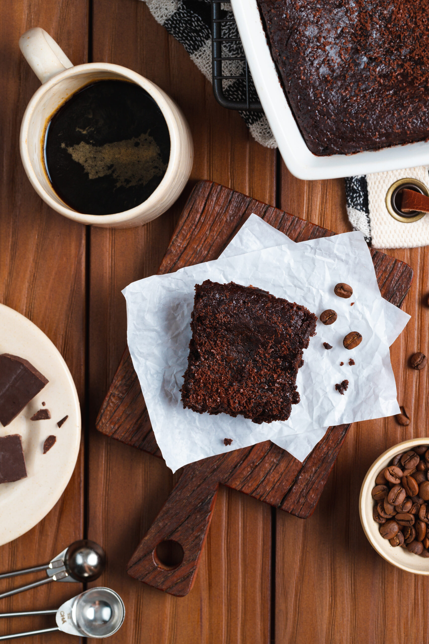 Bolo de Chocolate com Café vegano