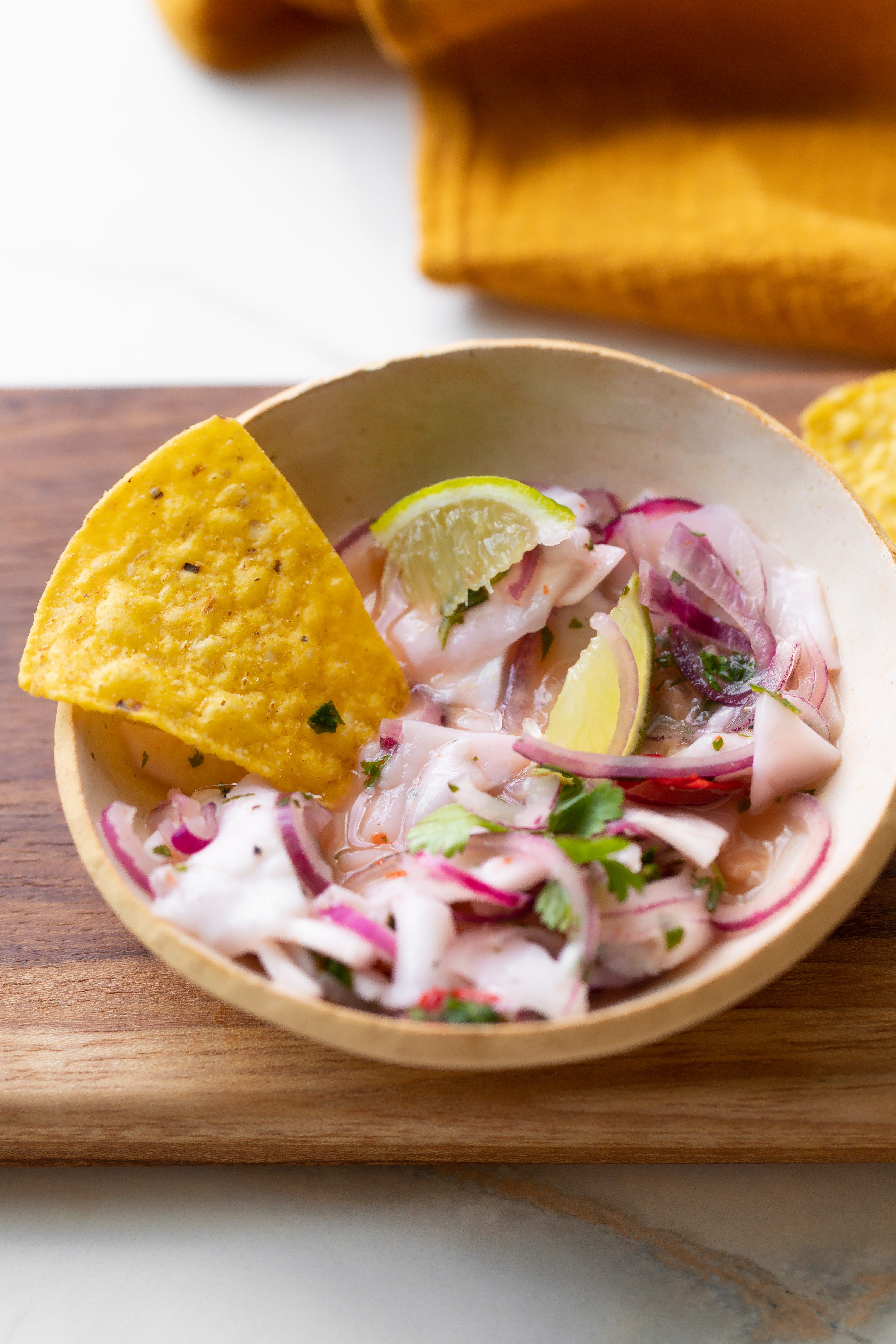 ceviche de coco verde vegano