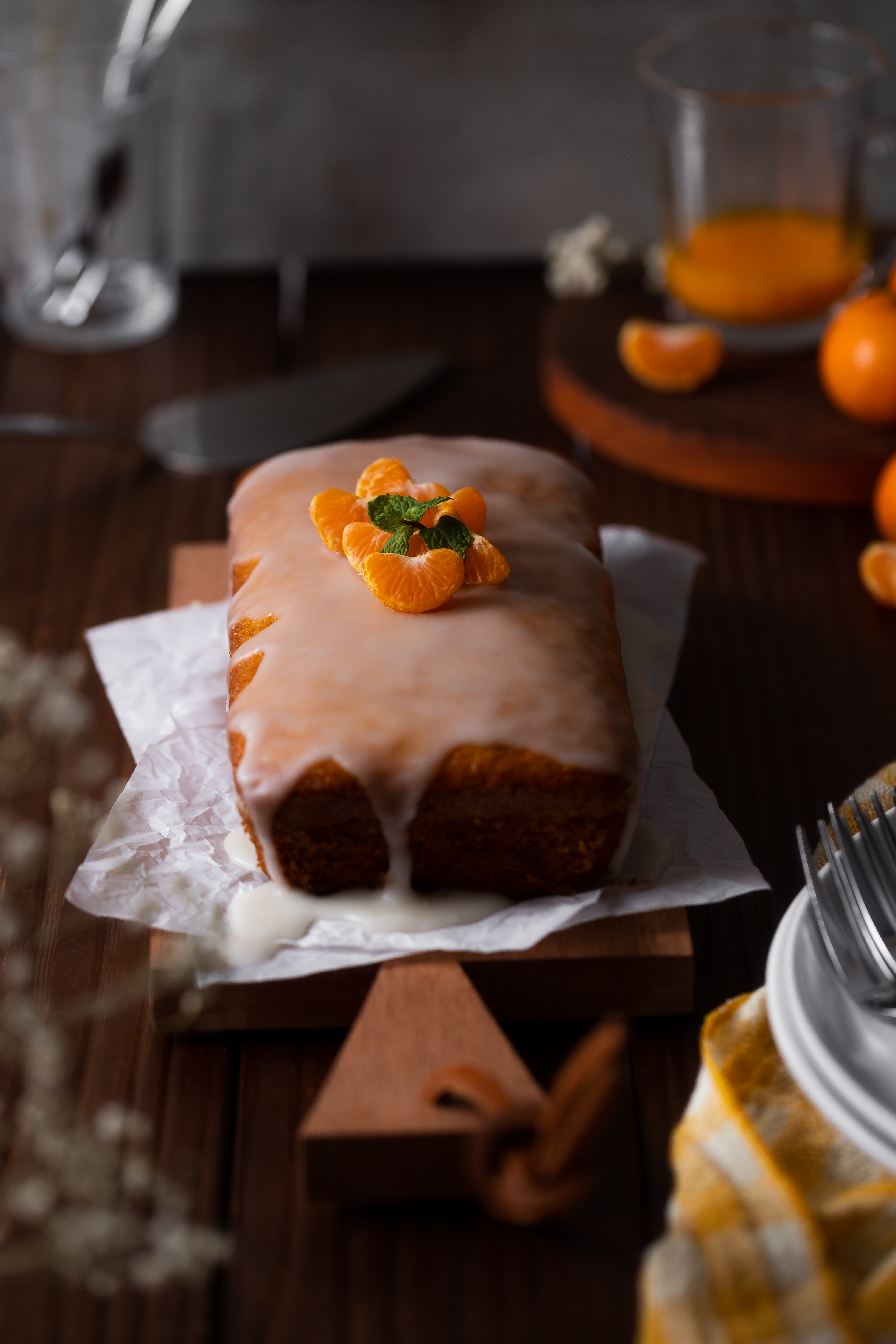 Bolo de Mexerica vegano e sem lactose 