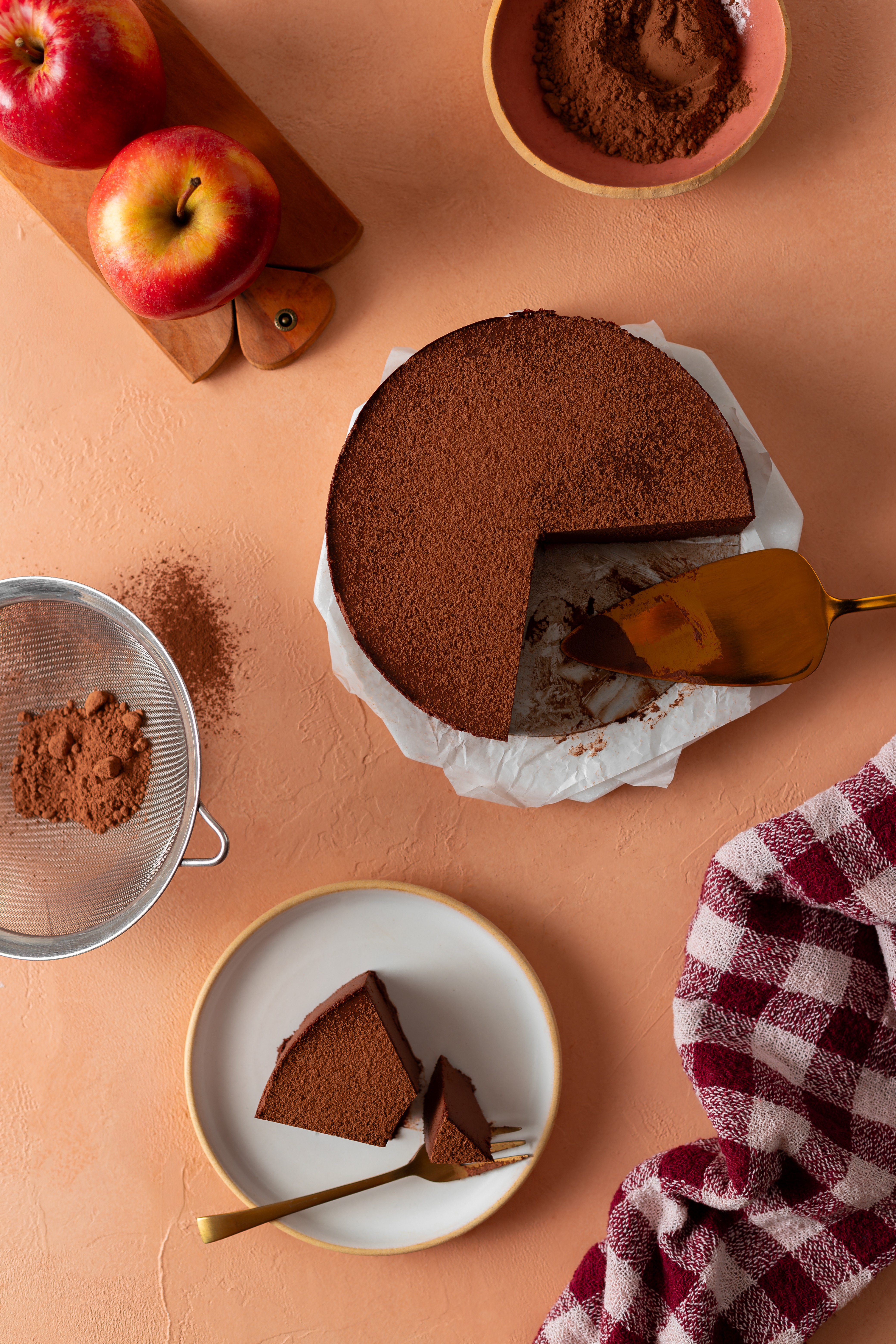 torta mousse de chocolate saudável