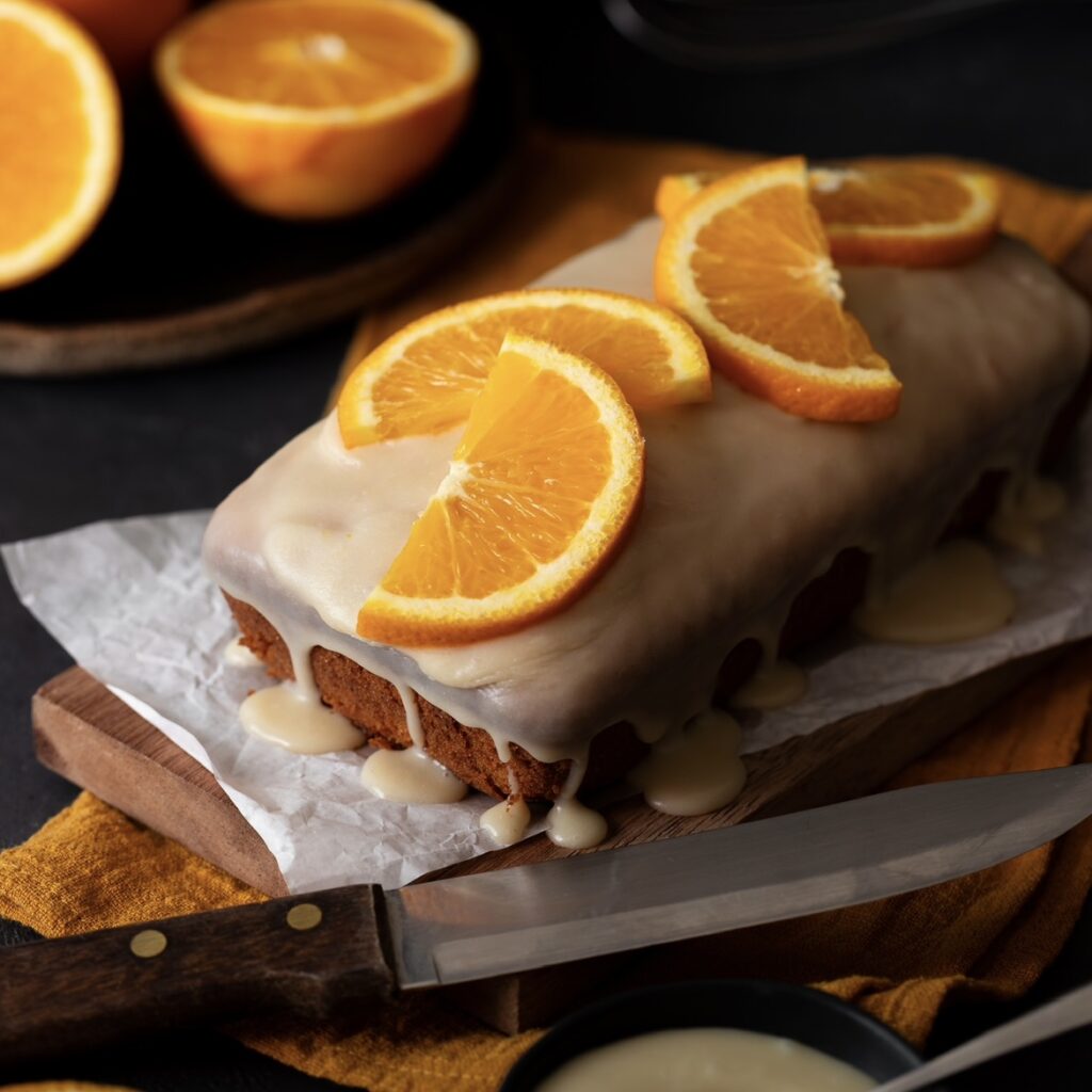 bolo de laranja vegano