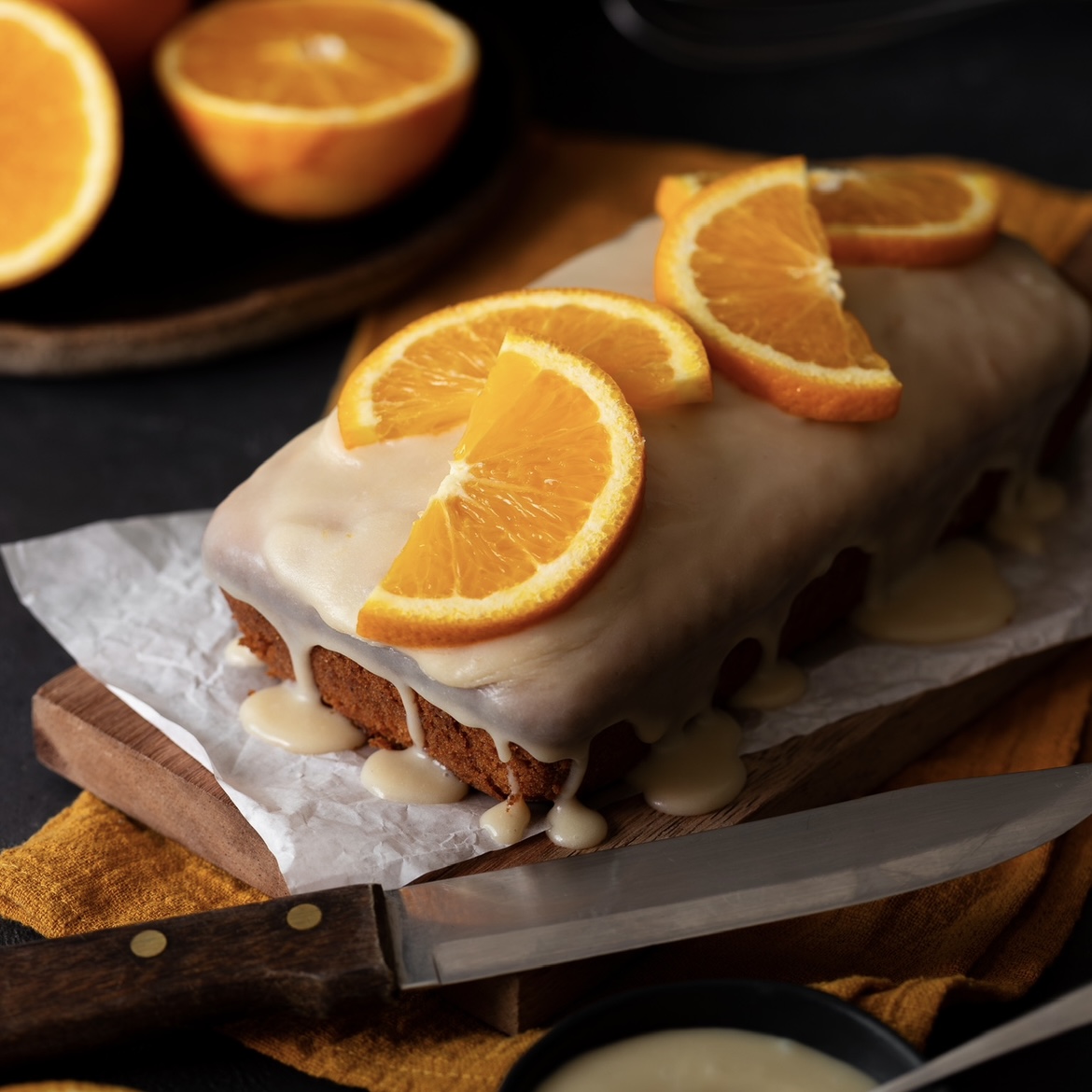 bolo de laranja vegano
