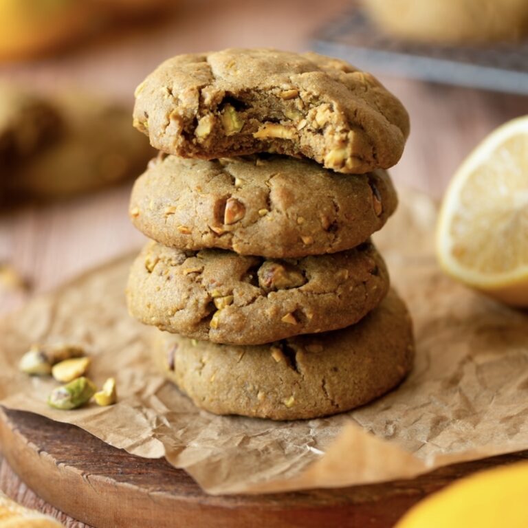 cookie de limão com pistache