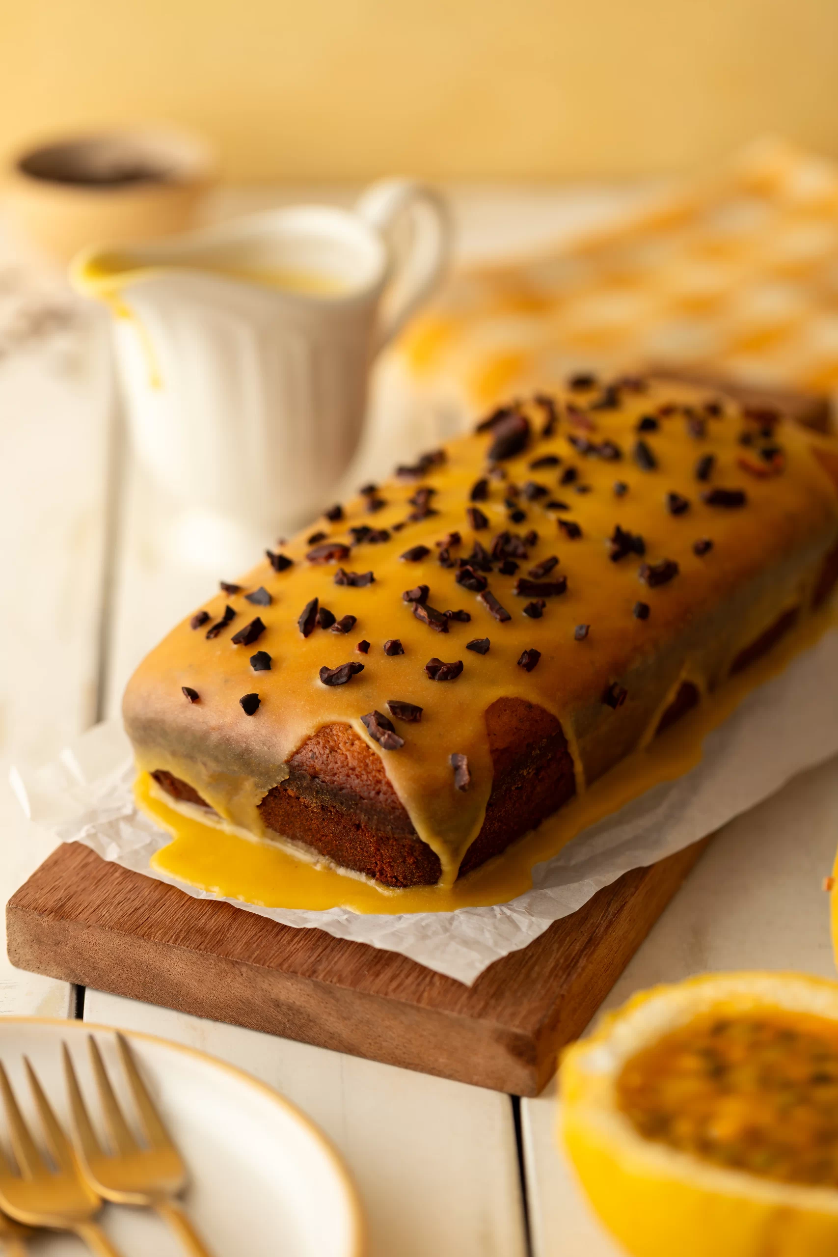 Bolo de Maracujá Vegano