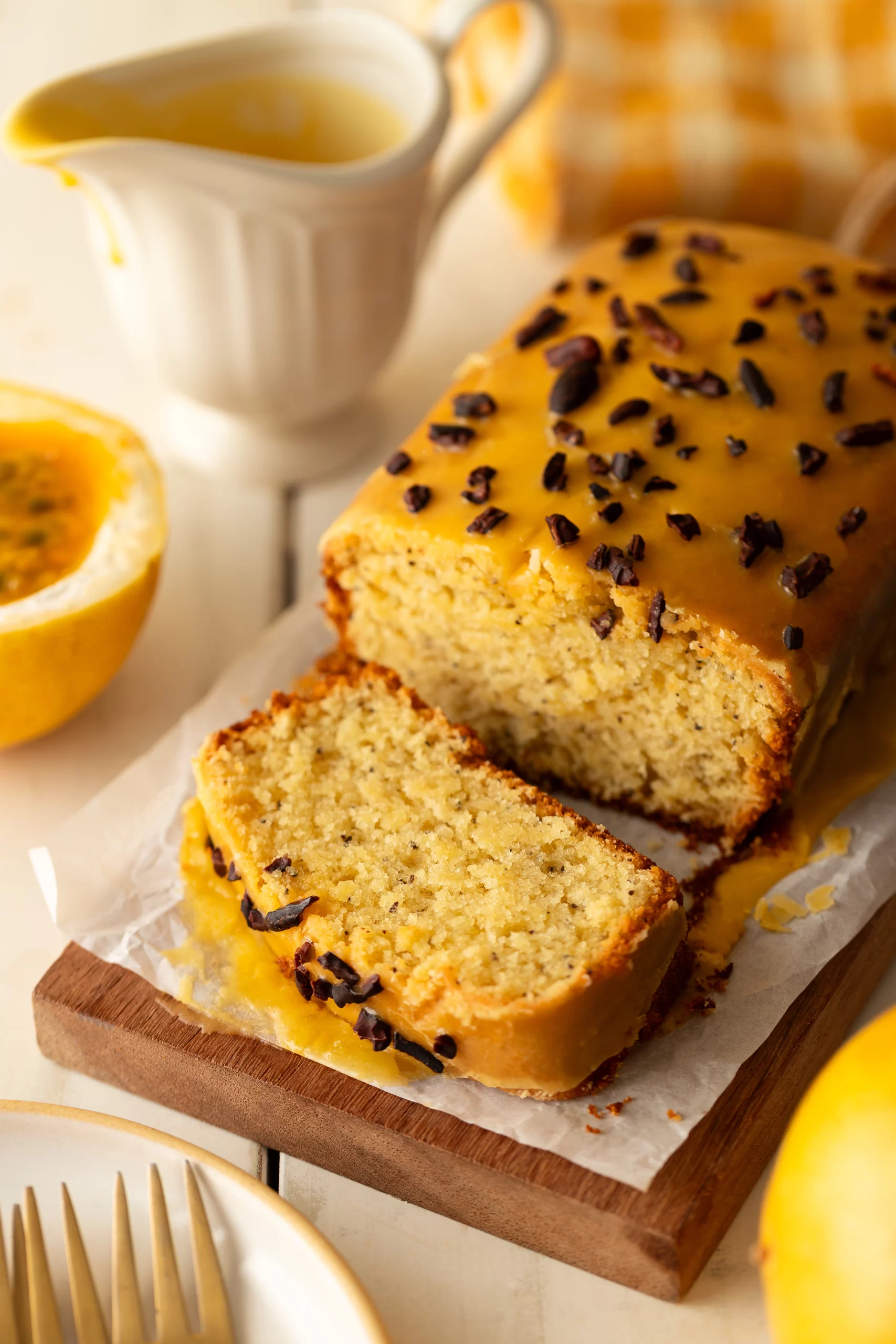 Bolo de Maracujá Vegano