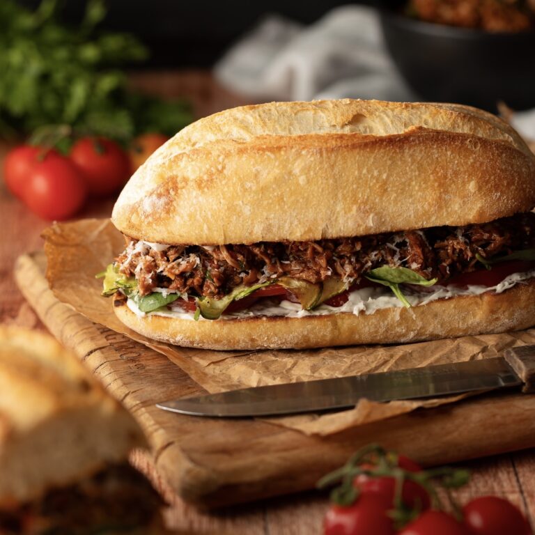 Sanduíche de Carne Vegano