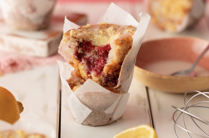 Muffin de Limão Siciliano com Framboesa