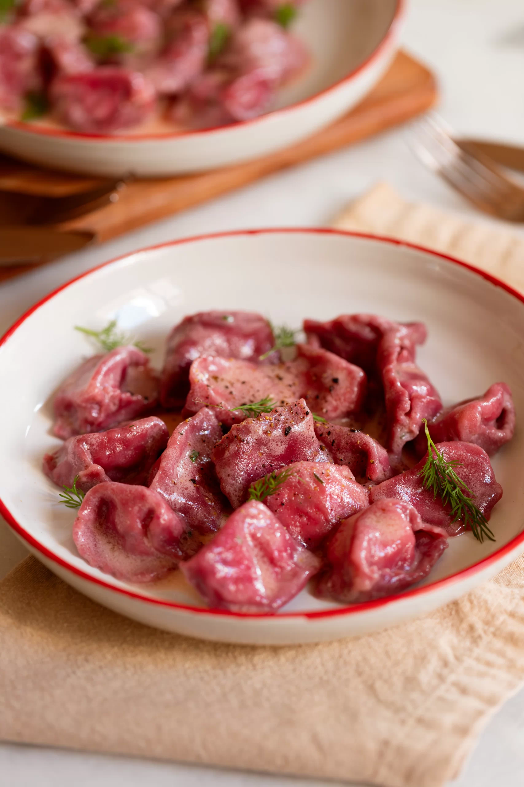 Agnolotti de Beterraba