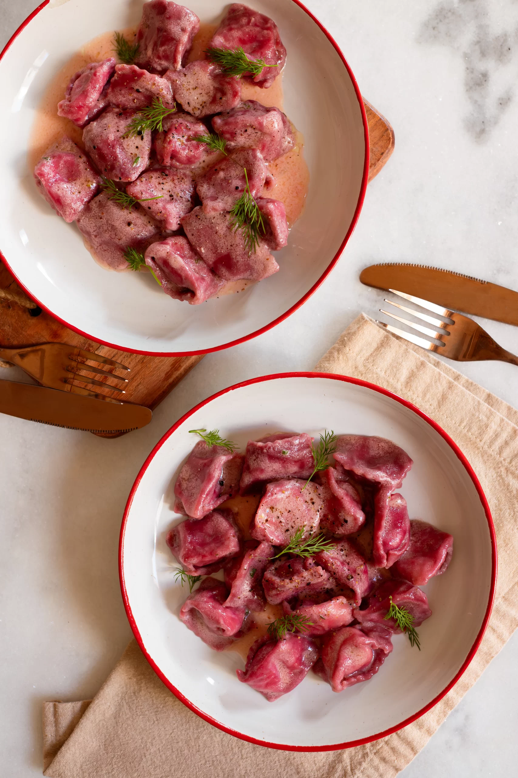 Agnolotti de Beterraba