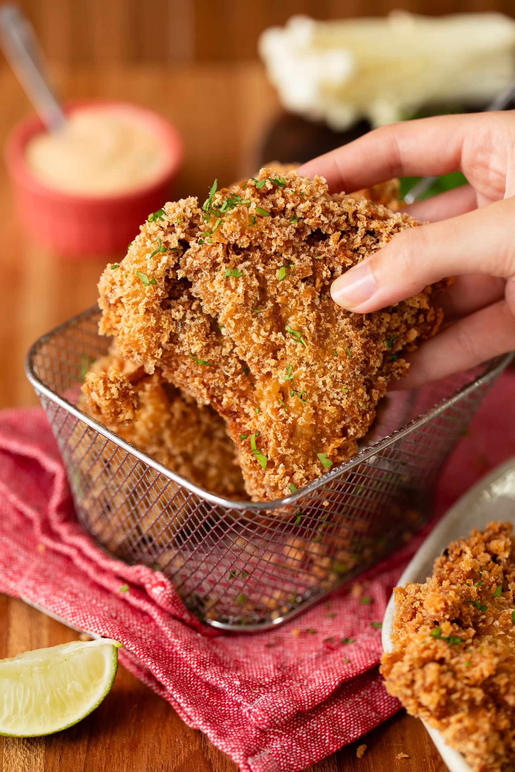 Frango Frito Vegetal