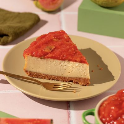 cheesecake de goiabada cascão vegana